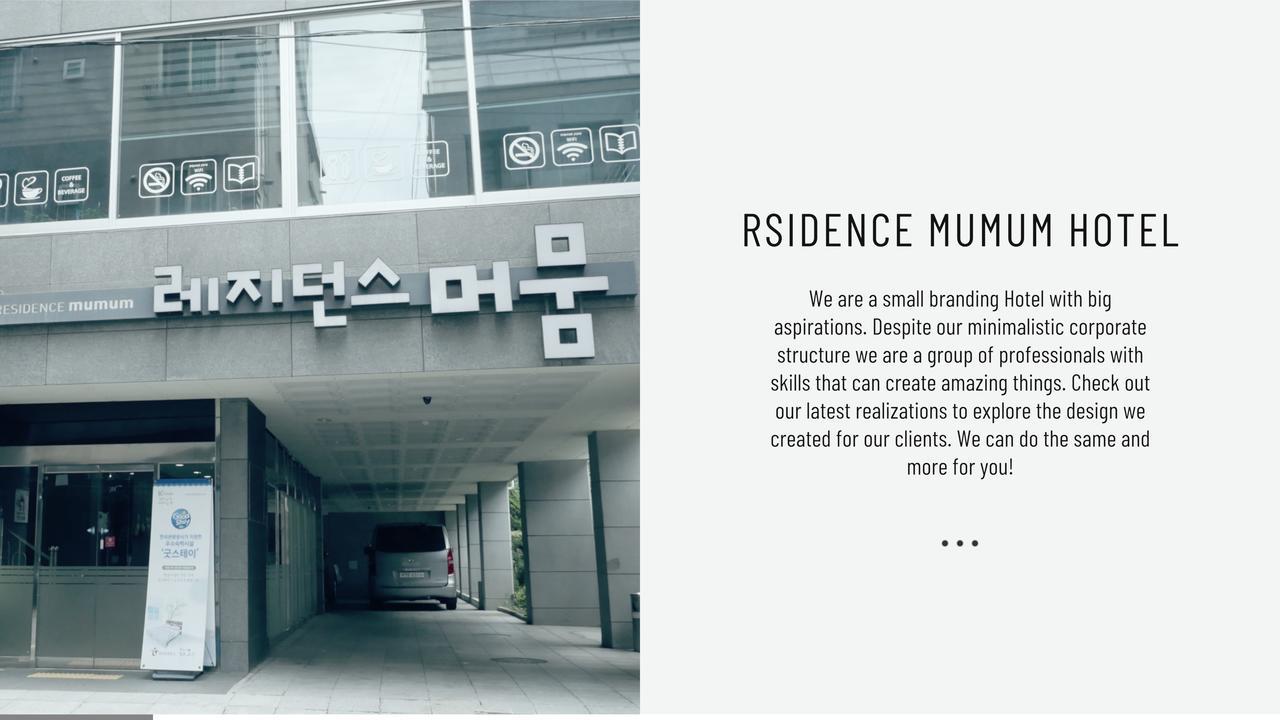 Residence Mumum Hotel Μπουσάν Εξωτερικό φωτογραφία
